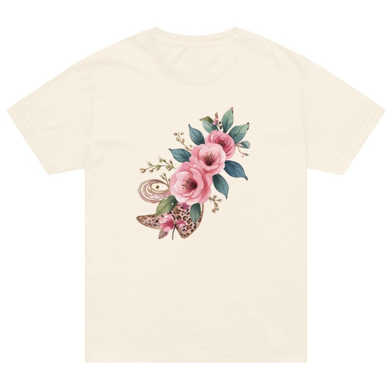 Desert Bloom Rodeo - Organic ribbed neck t-shirt | Lazypink