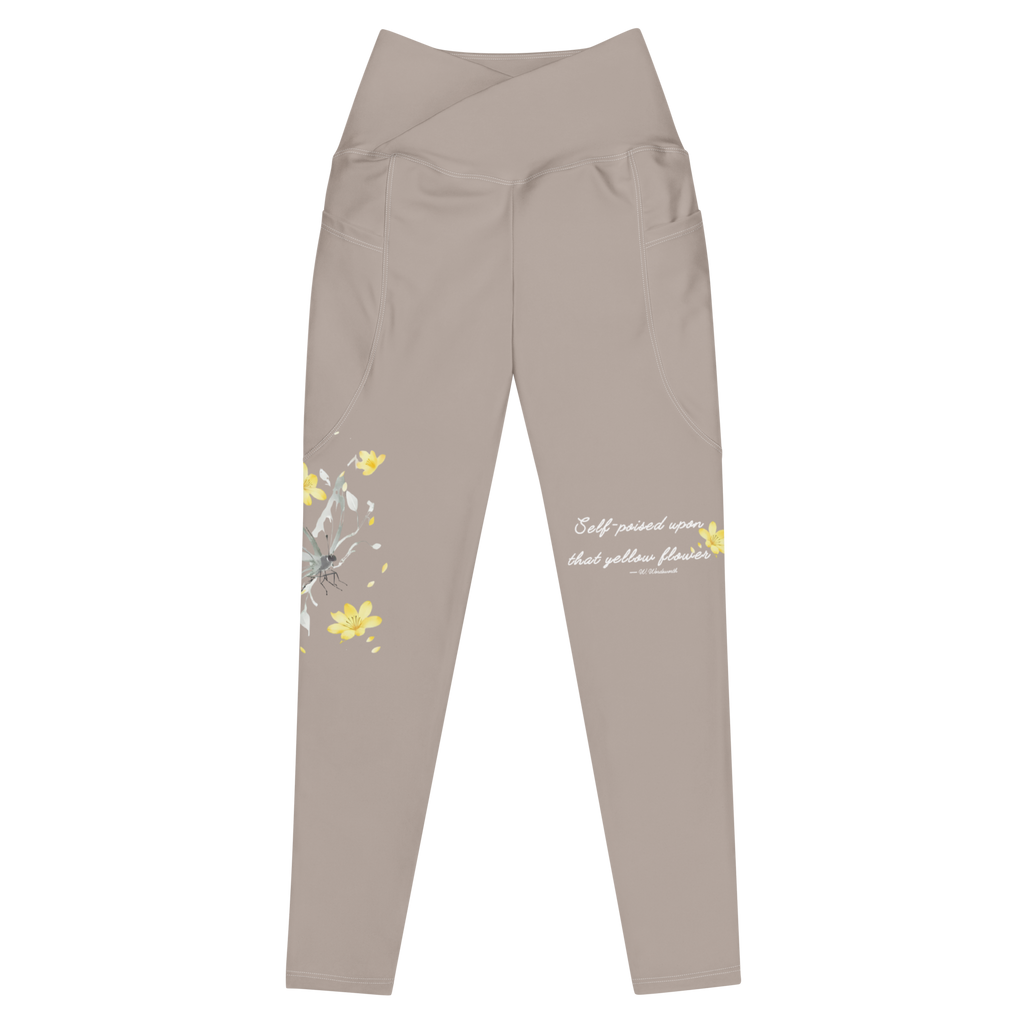 Poised in Bloom - Organic crossover leggings | LazyPink