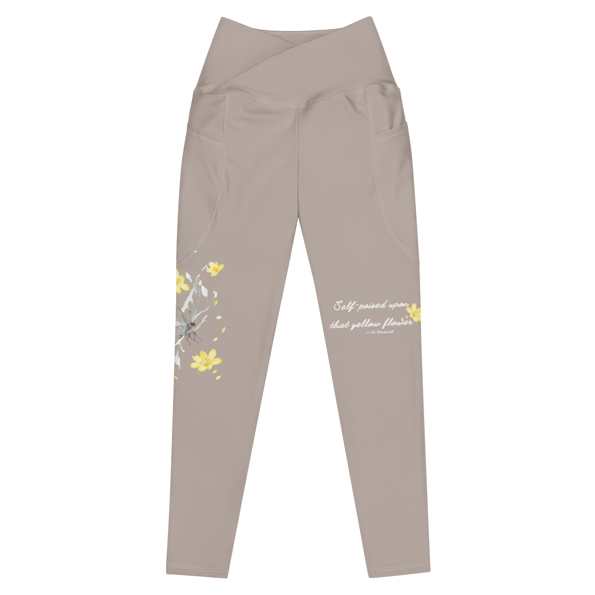 Poised in Bloom - Organic crossover leggings | LazyPink
