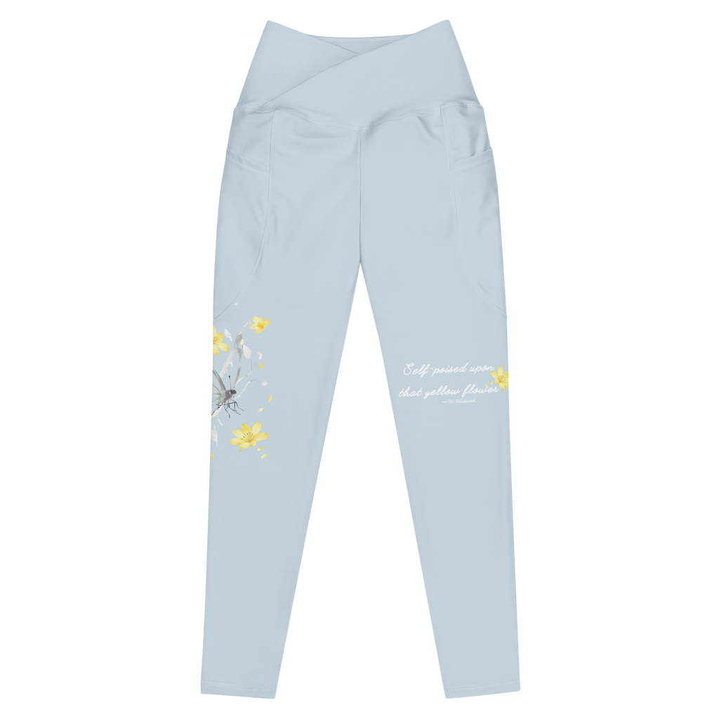 Poised in Bloom - Organic crossover leggings | LazyPink