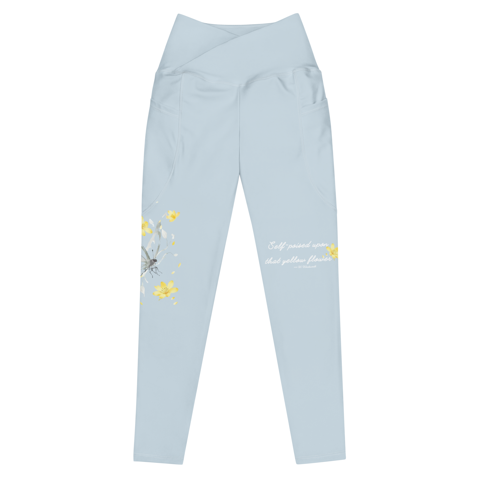 Poised in Bloom - Organic crossover leggings | LazyPink