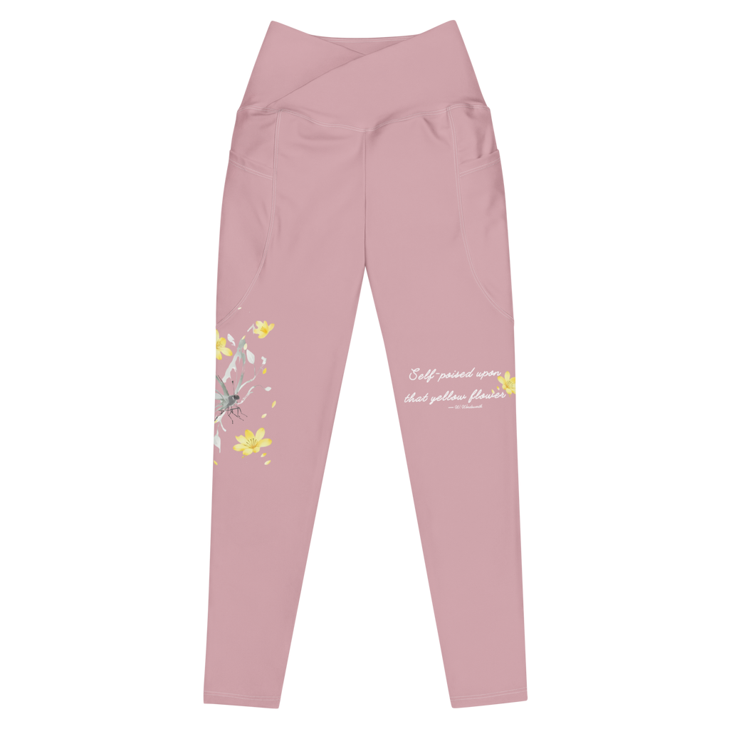 Poised in Bloom - Organic crossover leggings | LazyPink