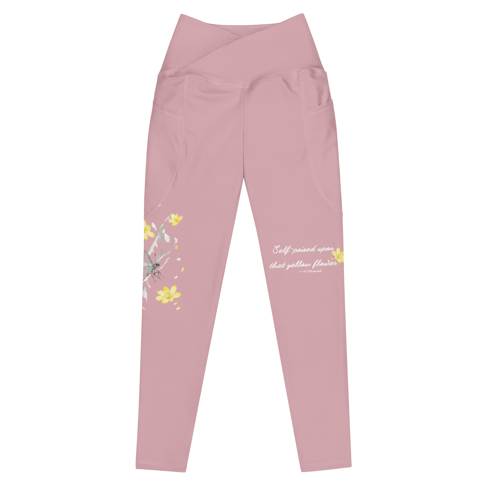 Poised in Bloom - Organic crossover leggings | LazyPink