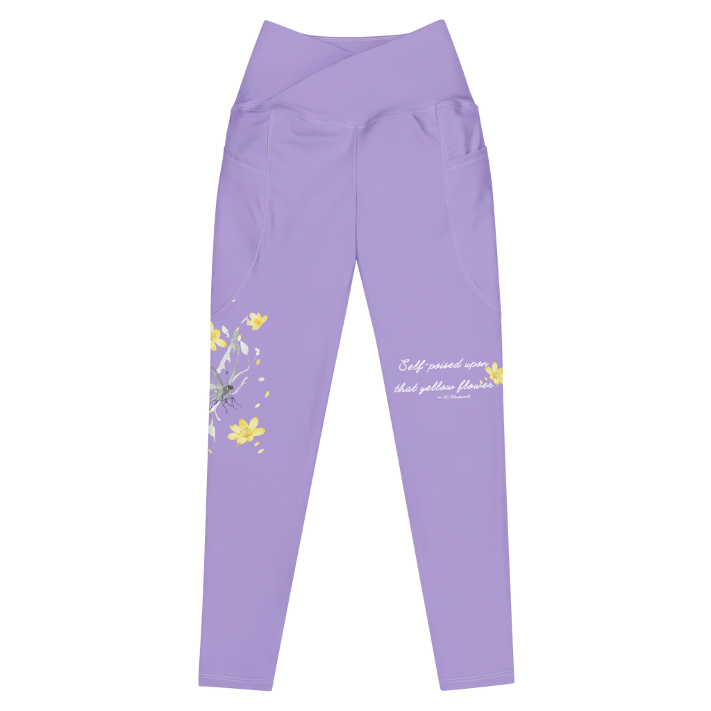 Poised in Bloom - Organic crossover leggings | LazyPink