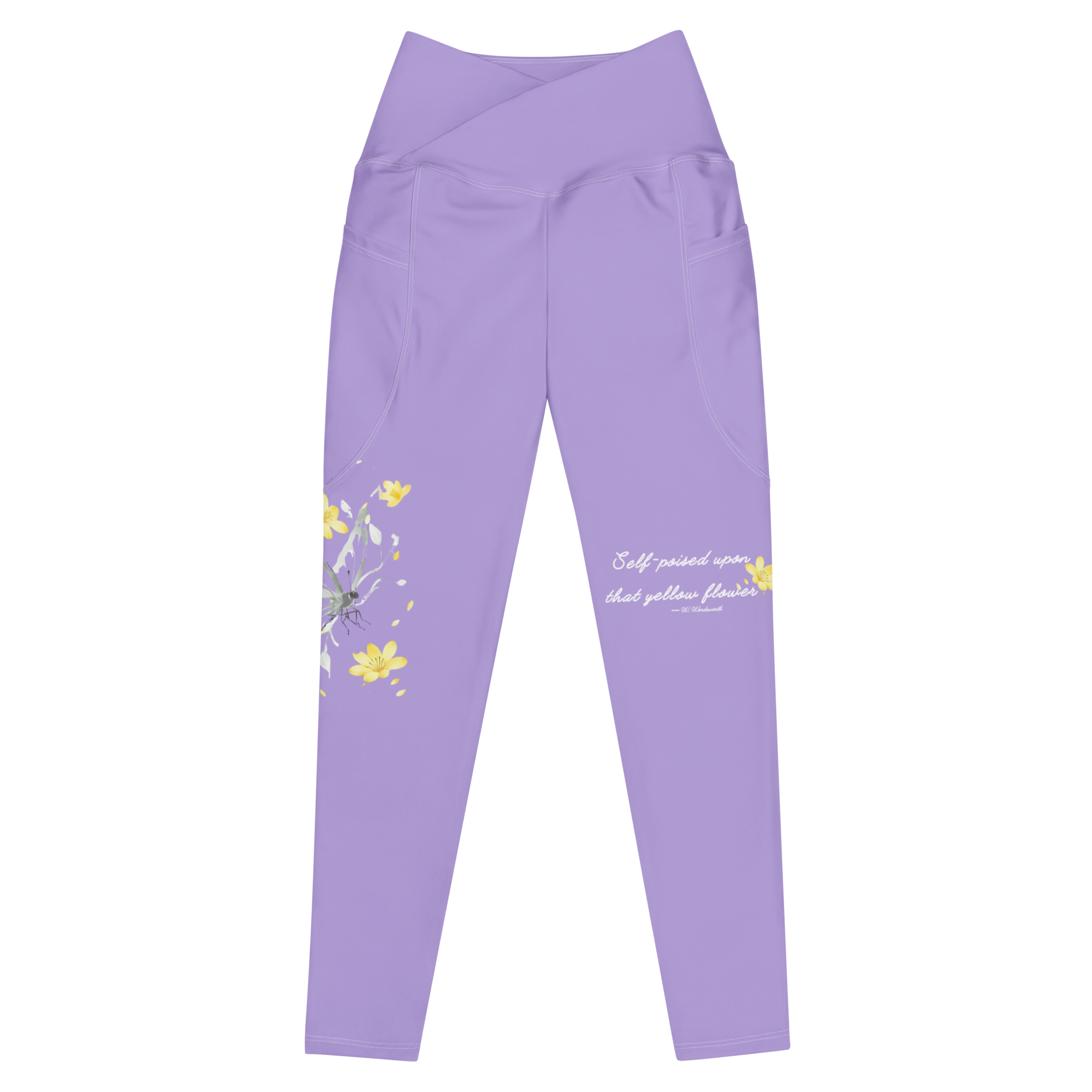 Poised in Bloom - Organic crossover leggings | LazyPink