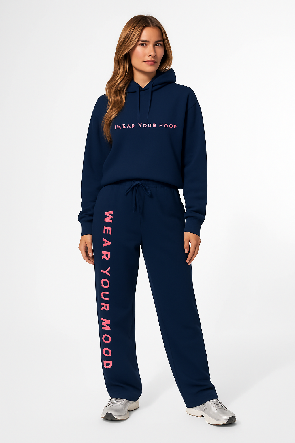 Mood Canvas Set - pairing a cozy organic hoodie with fluid organic wide-leg joggers | Lazypink