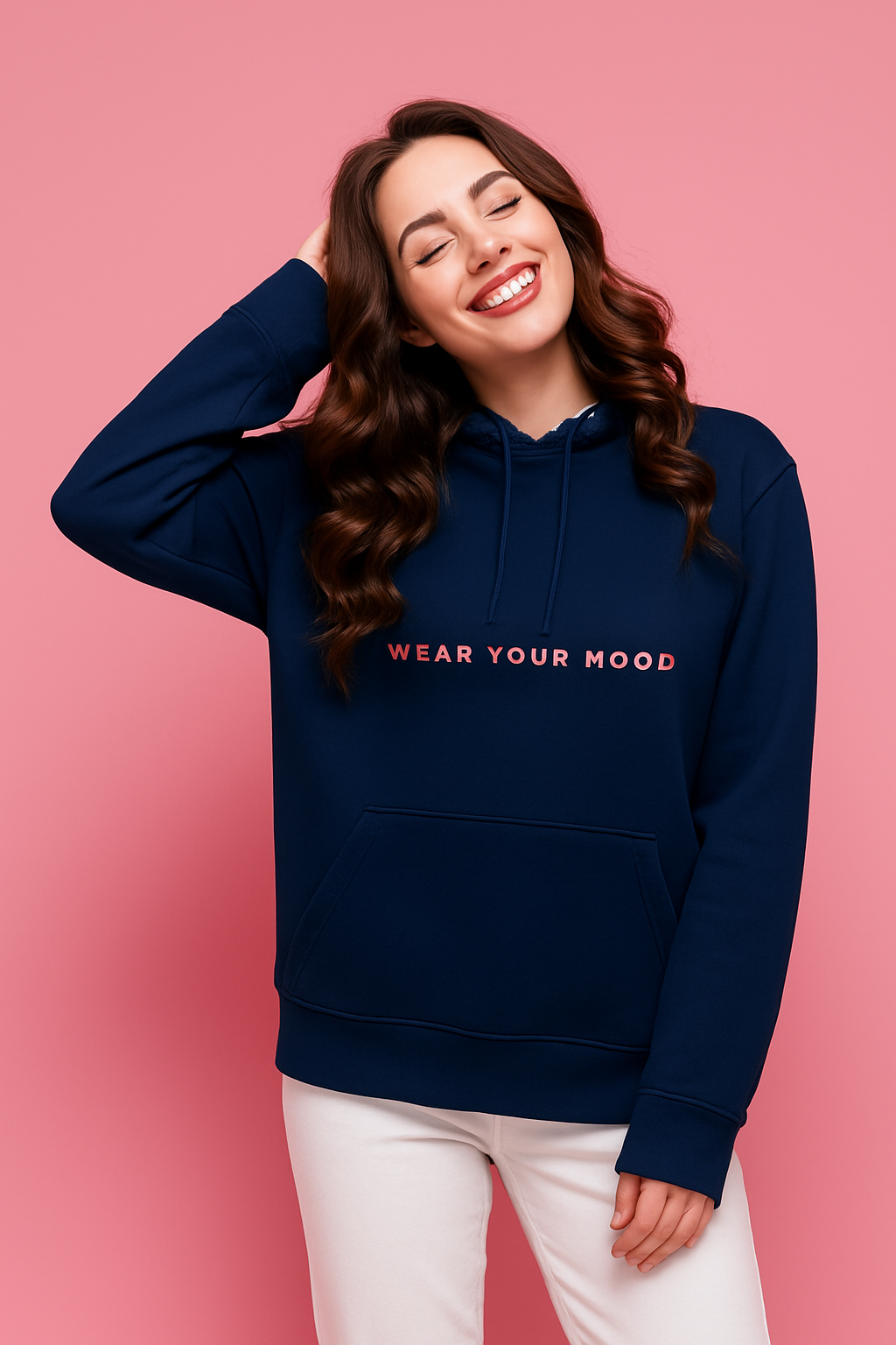 Cozy Declaration - Organic mid-weight hoodie | LazyPink